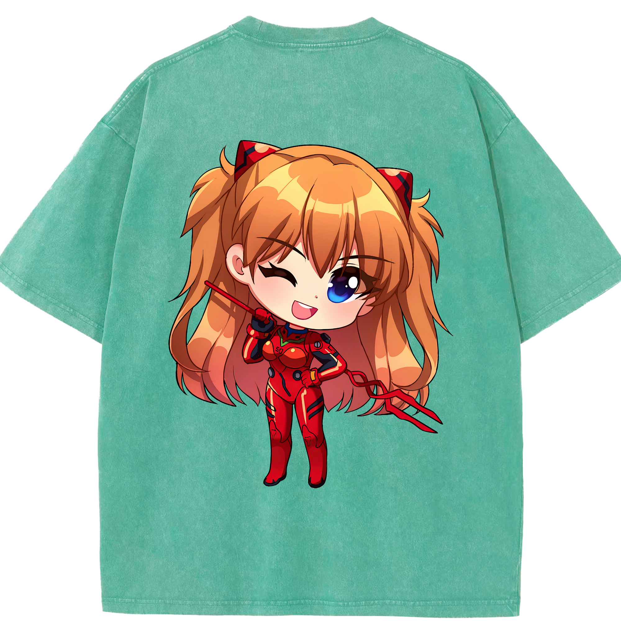 （画像用） EVA 新世紀エヴァンゲリオン 綿100% ヴィンテージ風 半袖Tシャツ（背面プリント）